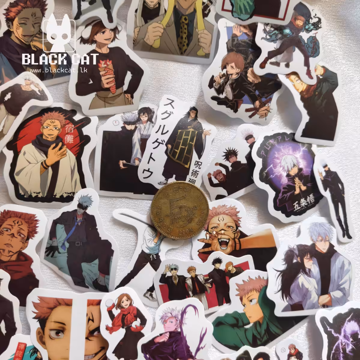 Jujutsu Kaisen 10 piece Anime sticker pack - Image 2