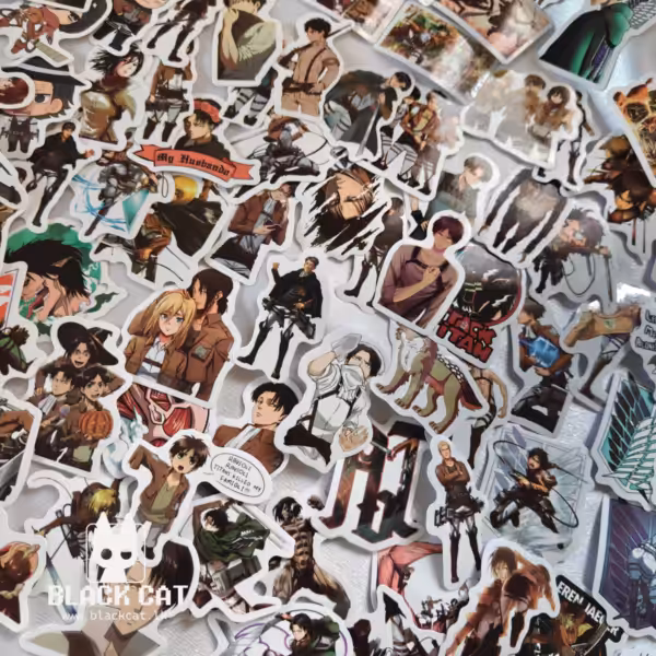Attack on Titan/Shingeki no Kyojin 10-piece anime sticker pack