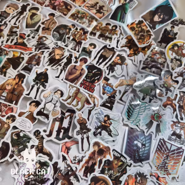 Attack on Titan/Shingeki no Kyojin 10-piece anime sticker pack