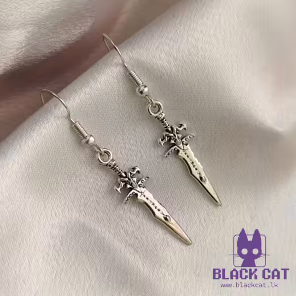 Silver Sword / Dagger earrings