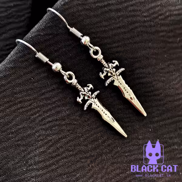 Silver Sword / Dagger earrings