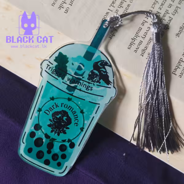 Dark romance / romantasy / romance-inspired acrylic bookmark