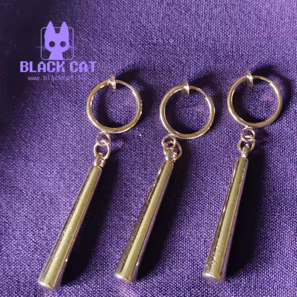 Zoro-inspired Gold Non-Pierced Earrings(3 pcs)