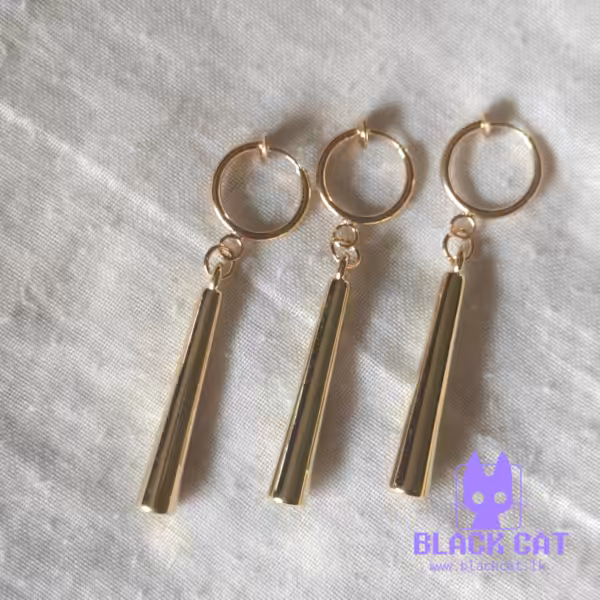 Zoro-inspired Gold Non-Pierced Earrings(3 pcs)